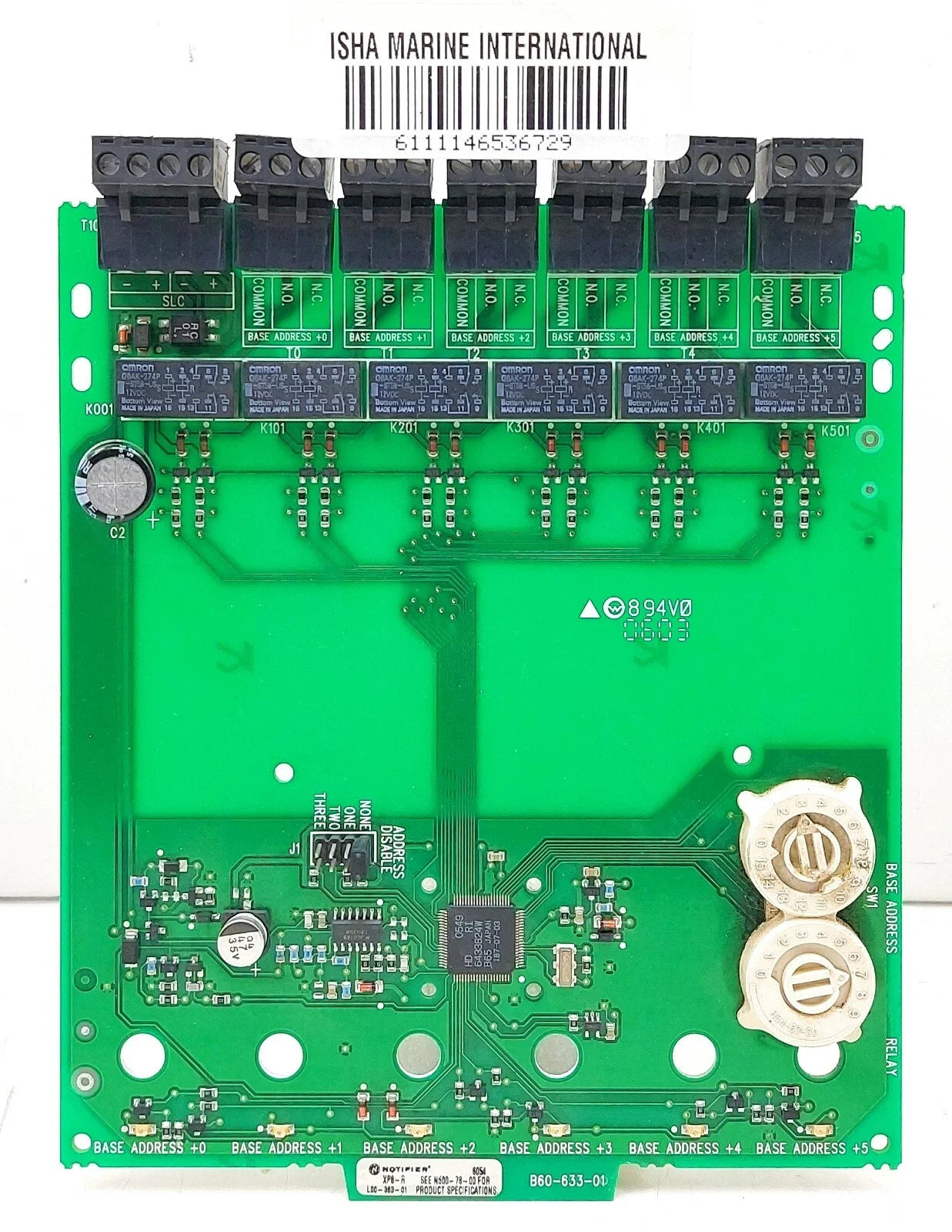 XP6-R | Notifier Six Relay Control Module