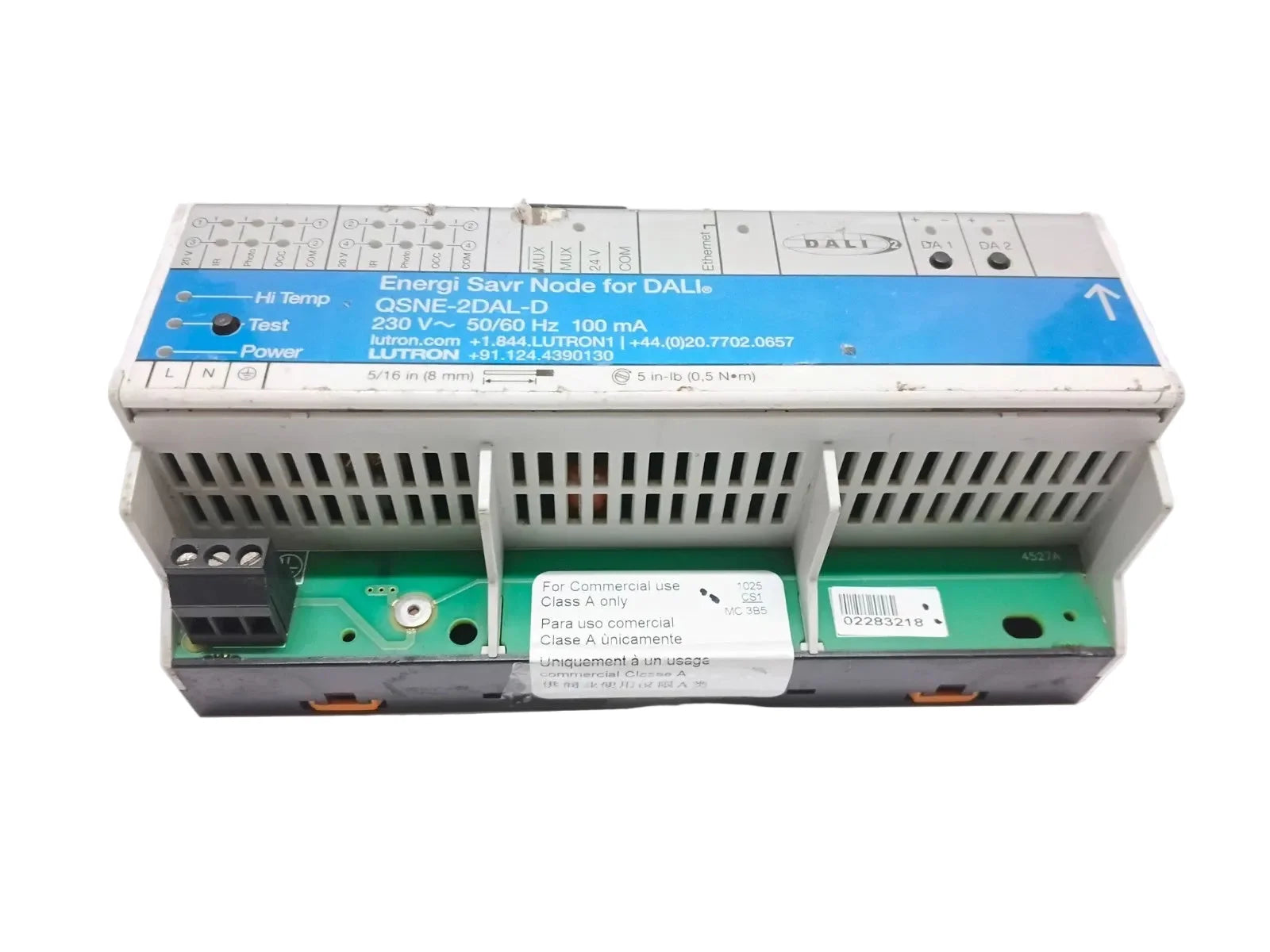 Lutron QSNE-2DAL-D Dual-Bus DALI-2 Fixture Controller with Energi Savr Node and QS Link Integration