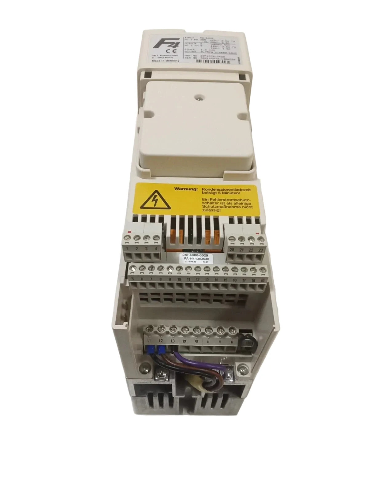 KEB 07.F4.C3D-3420/1.4 Combivert F4 AC Drive Inverter 1.8kVA 305-500VAC 3-Phase