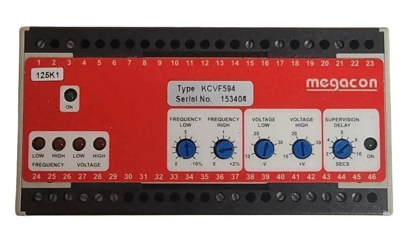 Megacon KCVF594 Voltage and Frequency Guard Relay 200–240V 50Hz