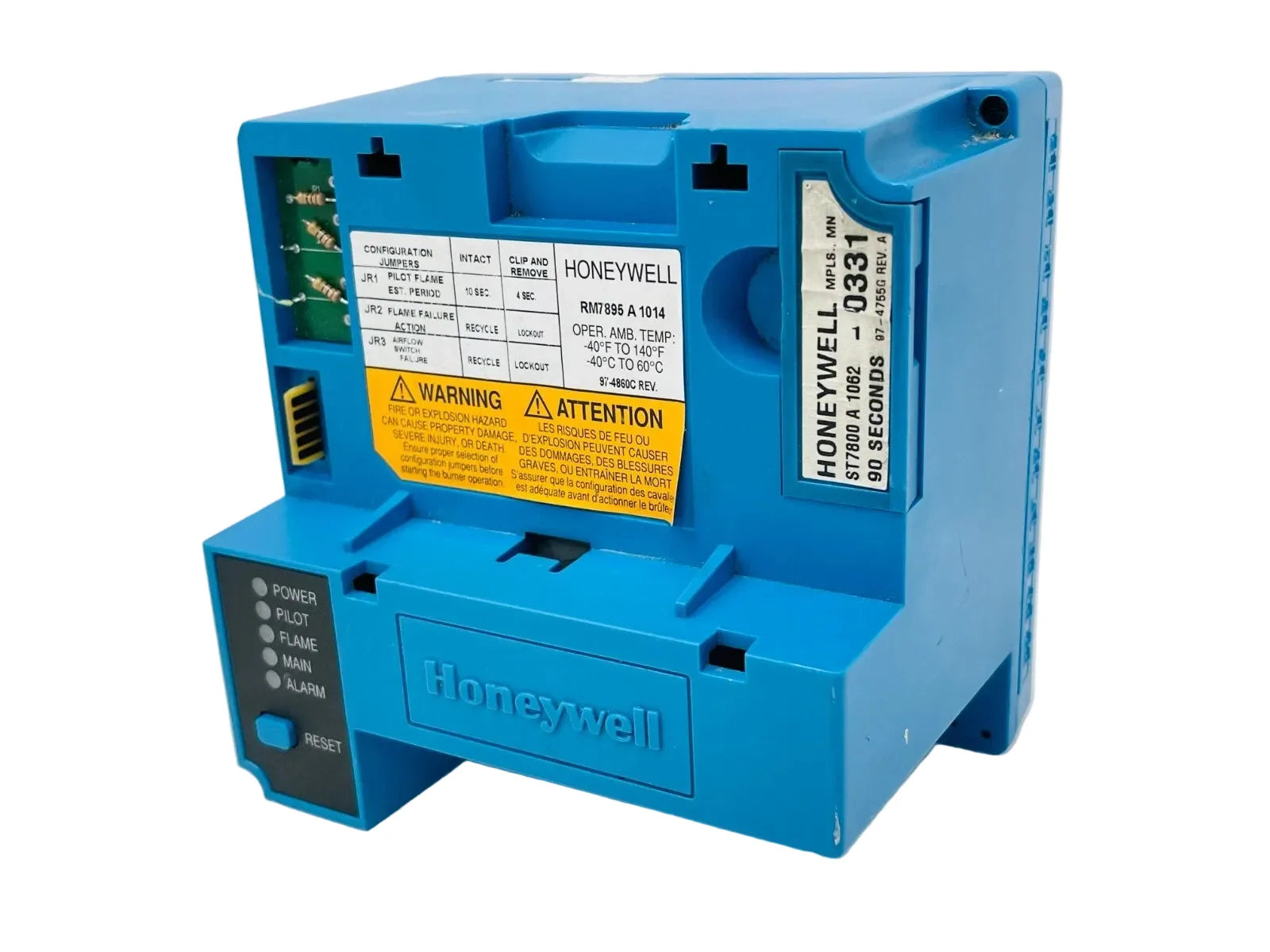 Honeywell RM7895A1014 Series Intermittent Pilot Burner Control Relay Module