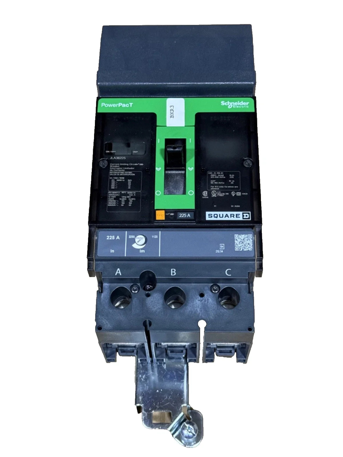 JLA36225 | Schneider Electric 225A 3-Pole 600V I-Line Molded Case Circuit Breaker
