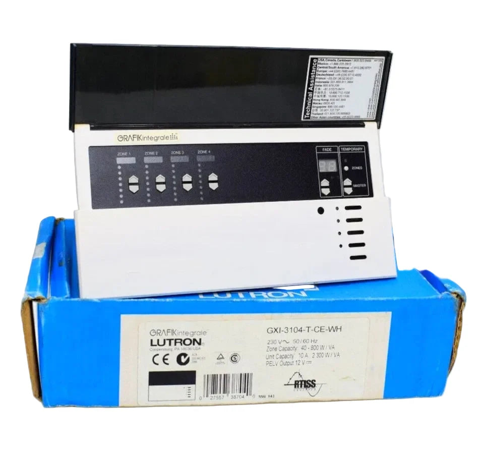 GXI-3104-T-CE-WH | Lutron 4-Zone 230V GRAFIK Integrale Scene Controller