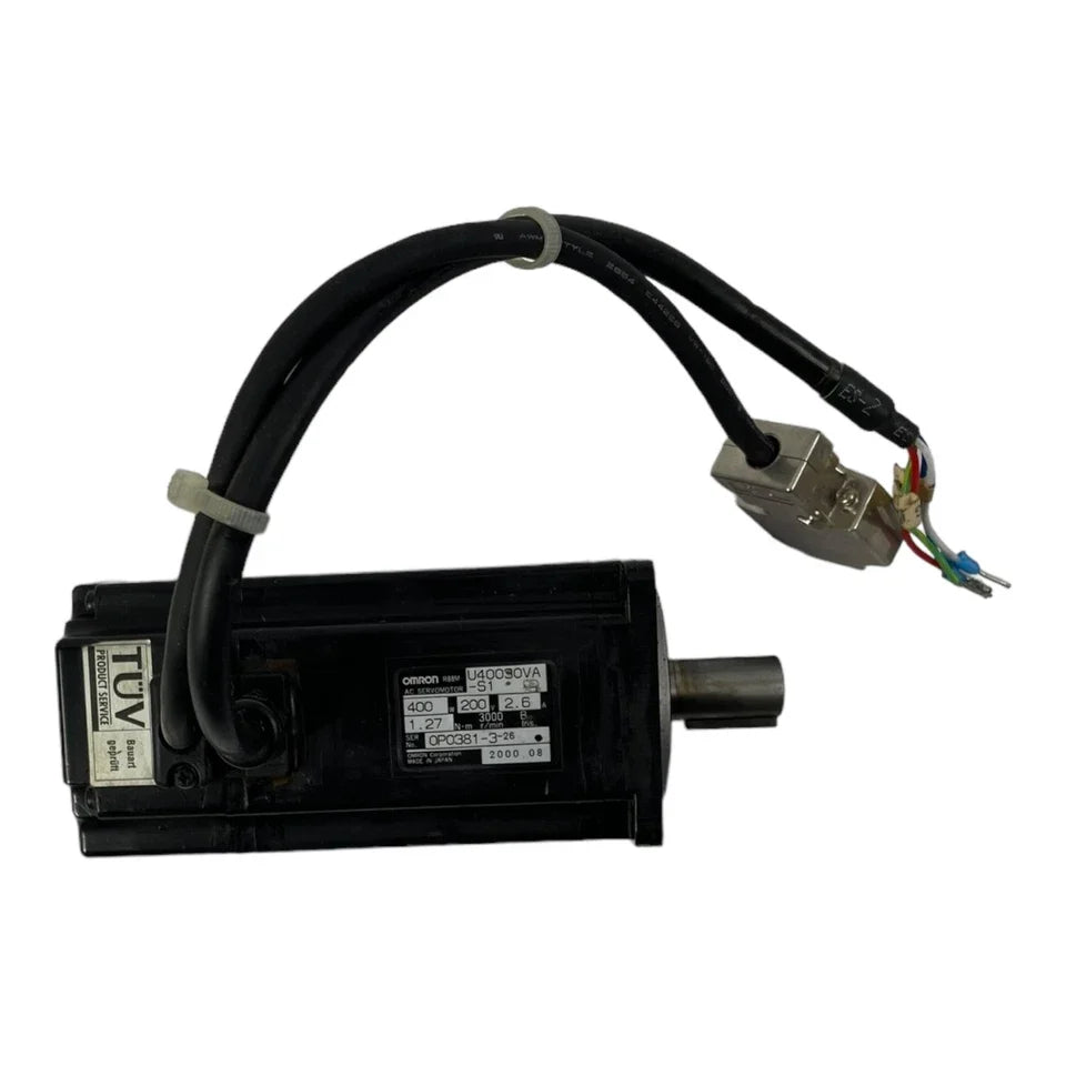 R88M-U40030VA-S1 | Omron 400W AC Servo Motor with Incremental Encoder, 3000 RPM