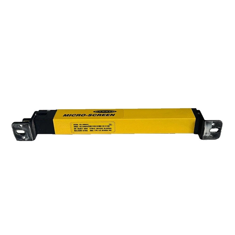 USE824Y | Banner Engineering Micro-Screen Safety Light Curtain Emitter, 8 in Area