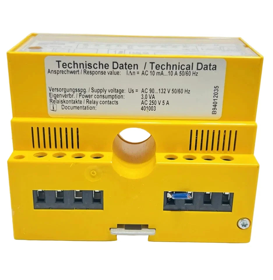 Bender RCMA475LY Residual Current Monitor 230VAC 30–500mA 18mm Sensor
