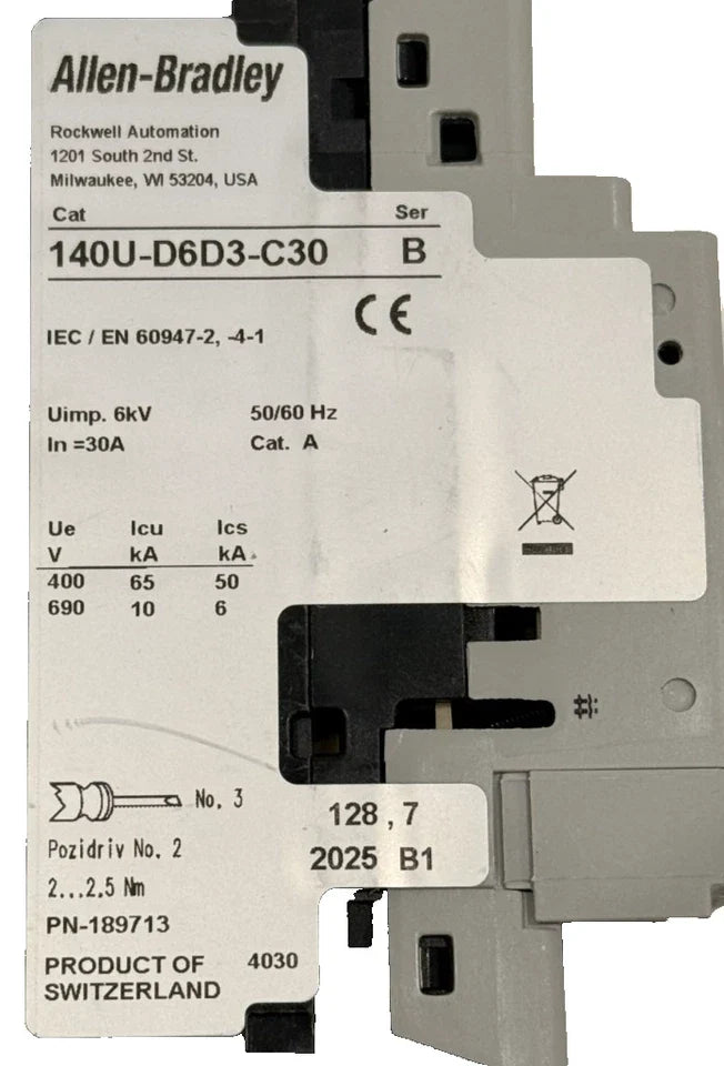 140U-D6D3-C30 | Allen-Bradley Molded Case Circuit Breakers