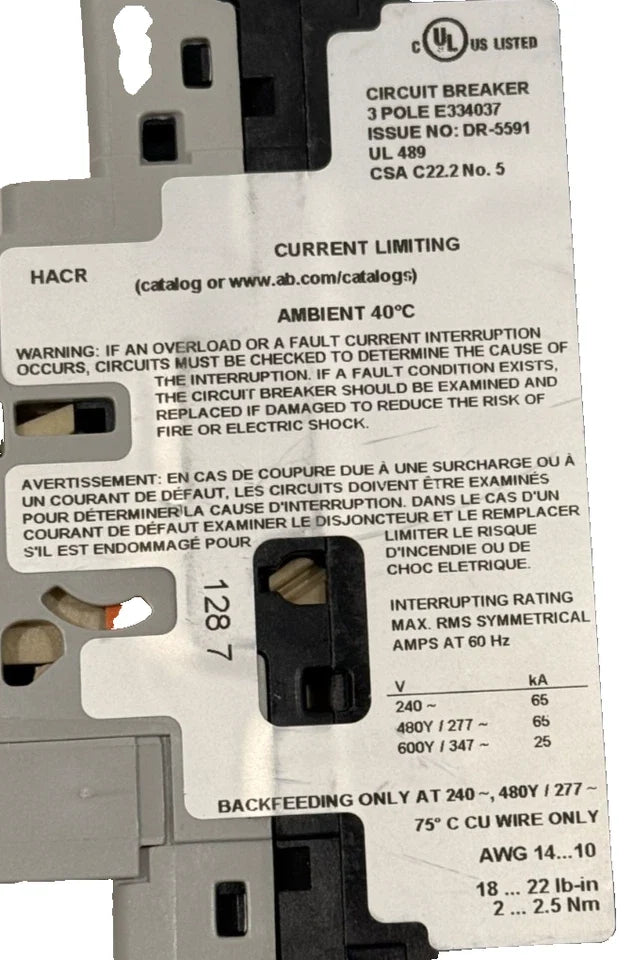 140U-D6D3-C30 | Allen-Bradley Molded Case Circuit Breakers
