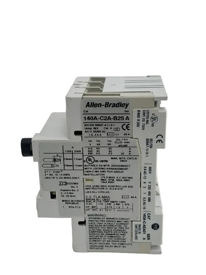 140A-C2A-B25 | Allen-Bradley Manual Motor Starter