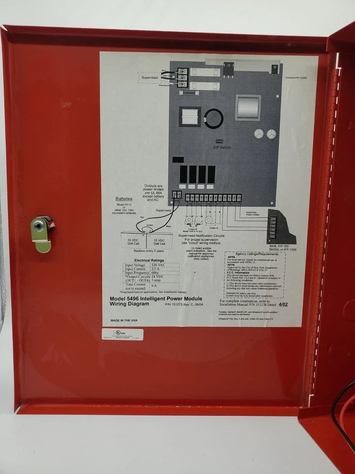 5496 | Honeywell Silent Knight 6A Intelligent Power Module for Fire Alarm Systems