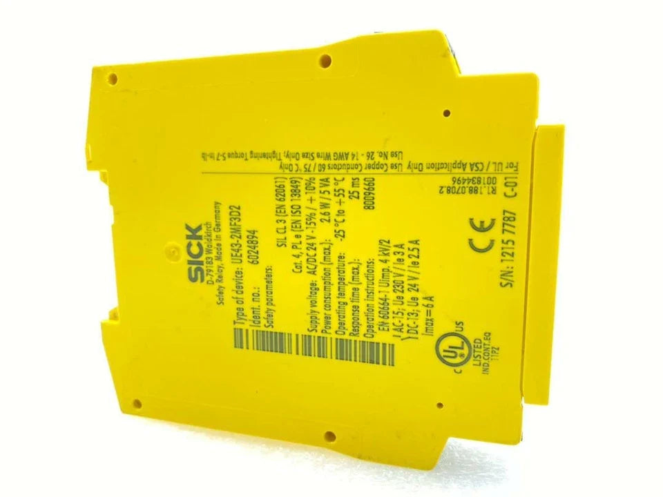 UE43-2MF3D2 | SICK Safety Relay for E-Stops and Interlocks, 24 V DC