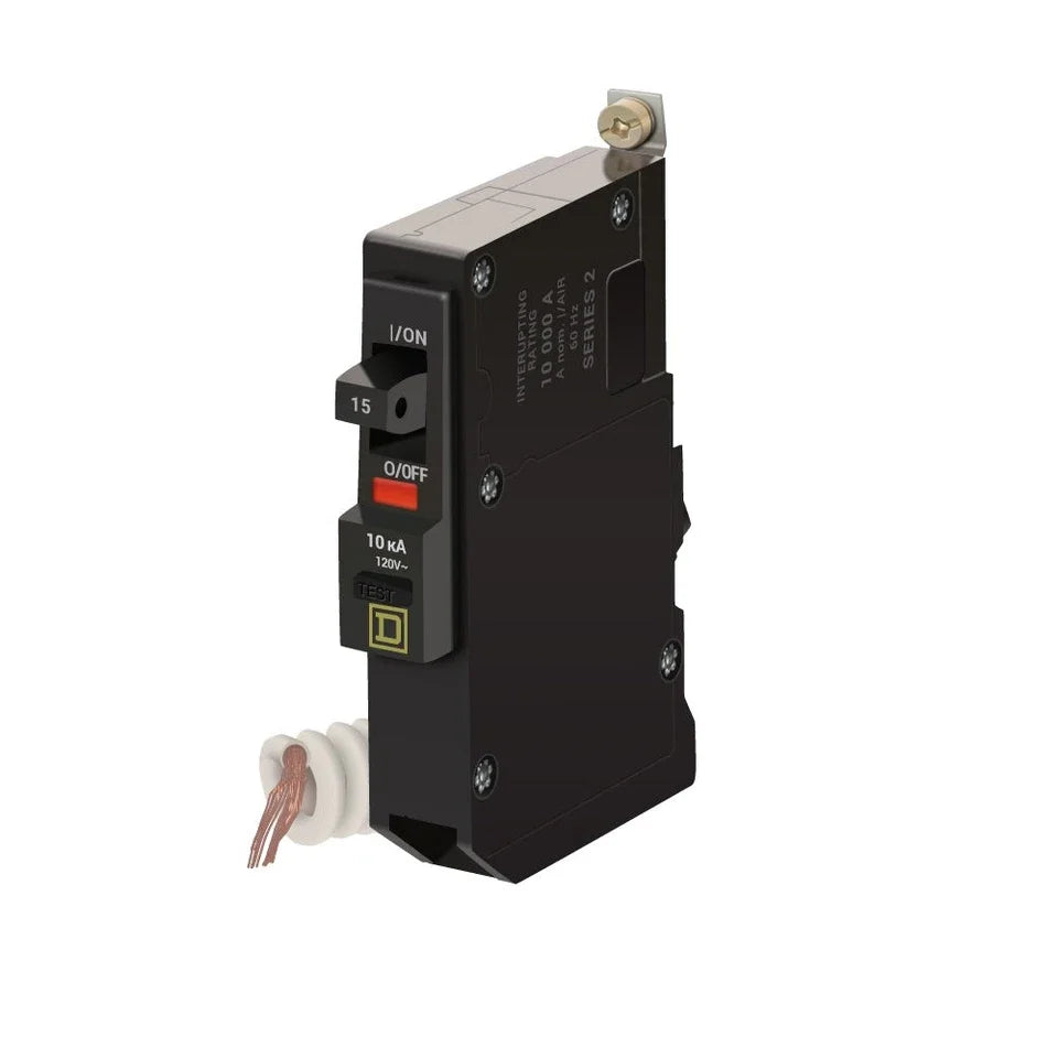 QOB115EPD | Square D QO Series 15A 1-Pole 120V Bolt-On GFCI Circuit Breaker
