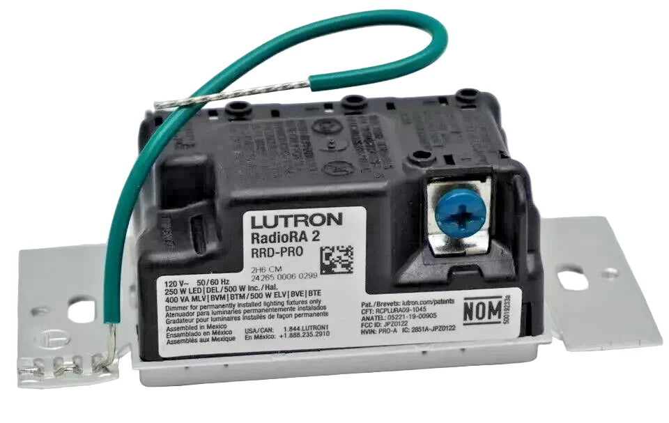Lutron RRD-PRO-WH Maestro PRO LED+ RF Dimmer for RadioRA 2 and RadioRA 3 Smart Lighting Systems