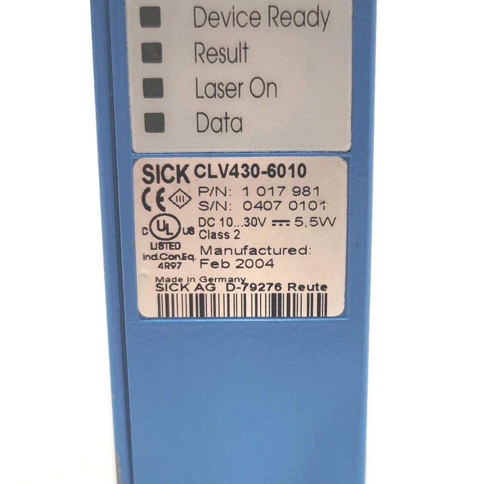 CLV430-6010 | SICK Long-Range Line Barcode Scanner with Oscillating Mirror