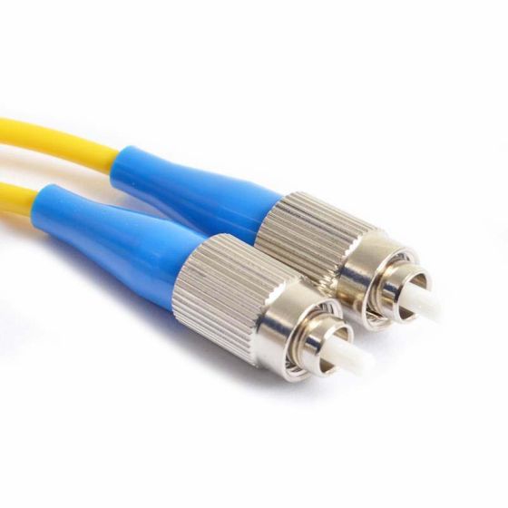 Fiber Optic Patch Cable, FC UPC to FC UPC, 1 meter, 3mm, Simplex, SM | Plus Corning® SMF-28® Ultra Fiber