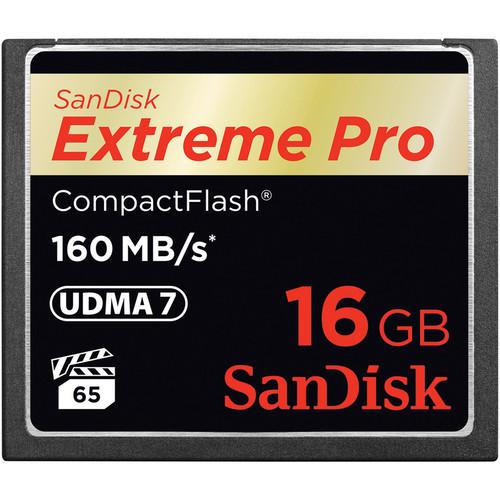 SanDisk Extreme Pro 16GB CF Memory Card 160MB/s