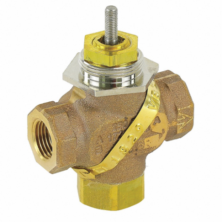 VB-7323-0-4-4 | Schneider Electric 1/2" 3-Way Diverting Globe Valve Body, Cv 4.4