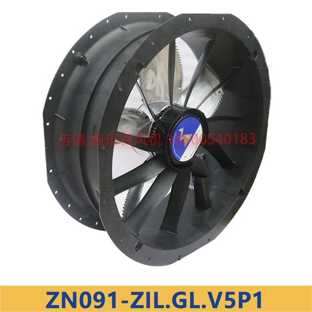 ZN091-ZIL.GL.V5P1 ZIEHL-ABEGG Axial Fan 3~380/480V 3.2kW 5.2/4.2A 1100rpm