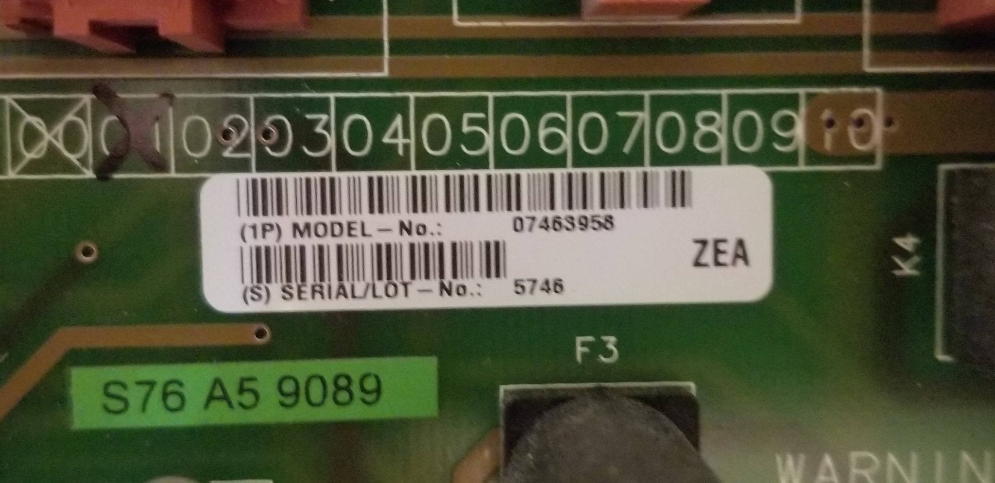 Siemens D160 E1 ON/OFF CIRCUIT BOARD (7463958)