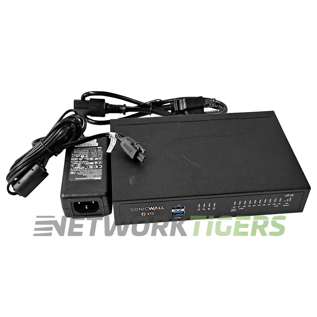SonicWall TZ470 02-SSC-2829 3.5 Gbps Firewall - TRANSFER READY