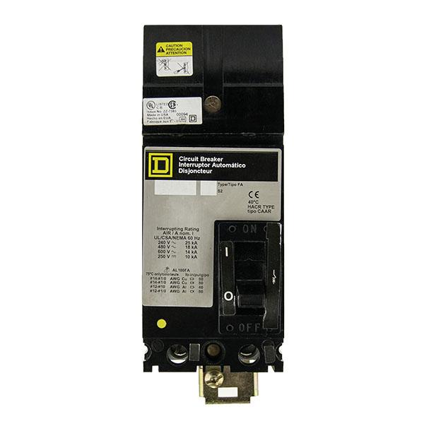 FH26015BC | Square D 15A 2-Pole 600V I-Line Thermal-Magnetic Molded Case Breaker