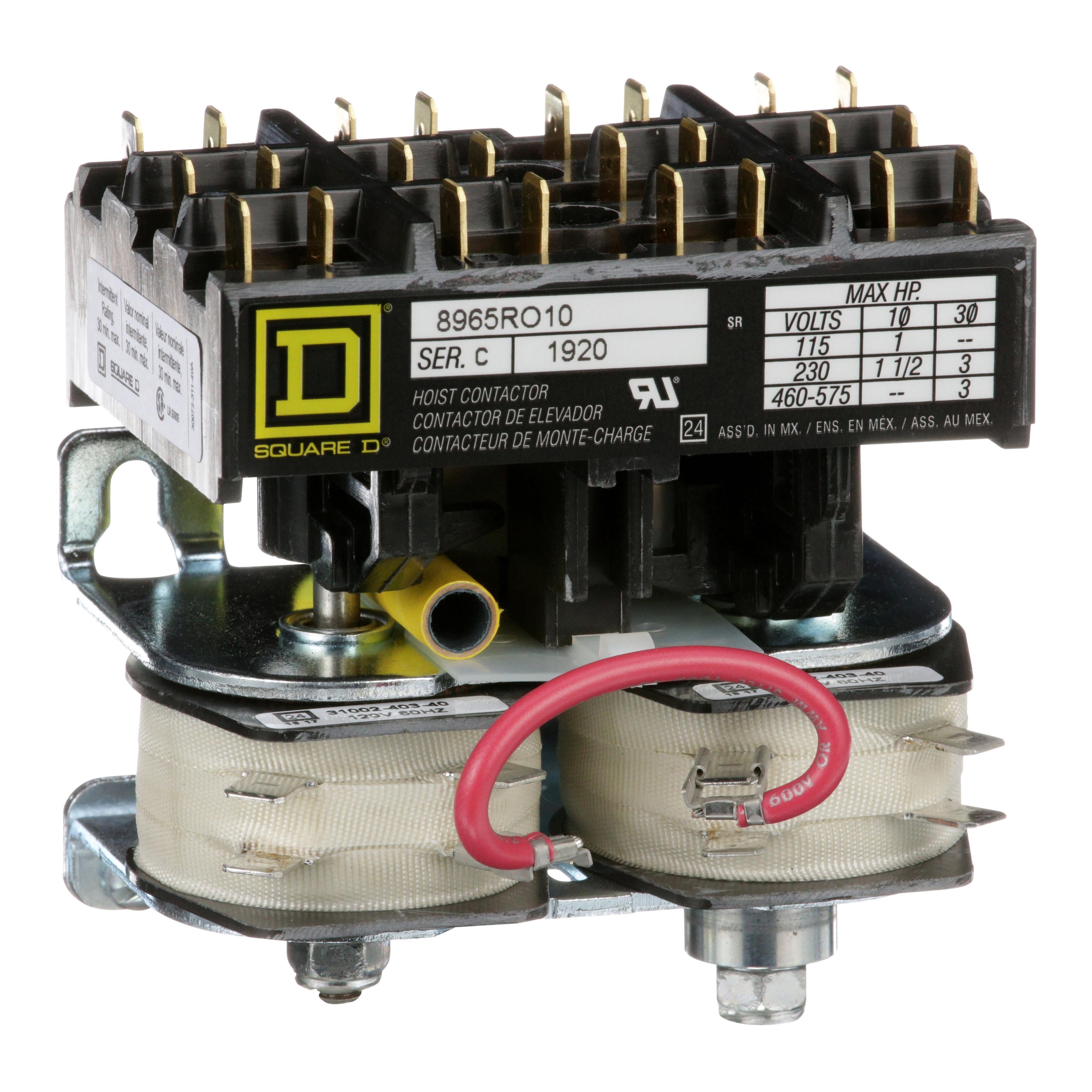 8965RO10V01 | Schneider Electric Square D NEMA Size 1 Reversing Contactor for Motor Control