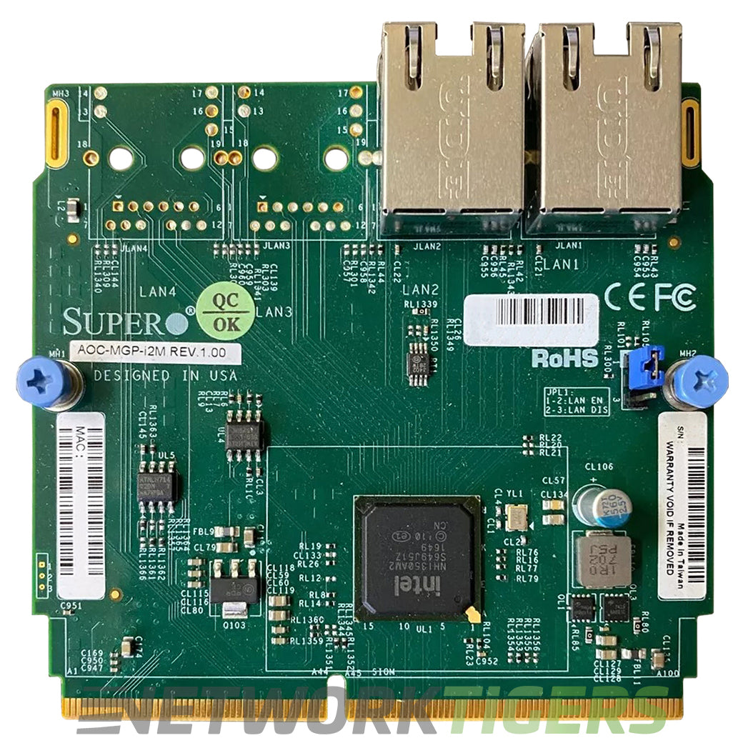 SuperMicro AOC-MGP-i2M 2x 1 Gigabit RJ-45 Server Add On Card