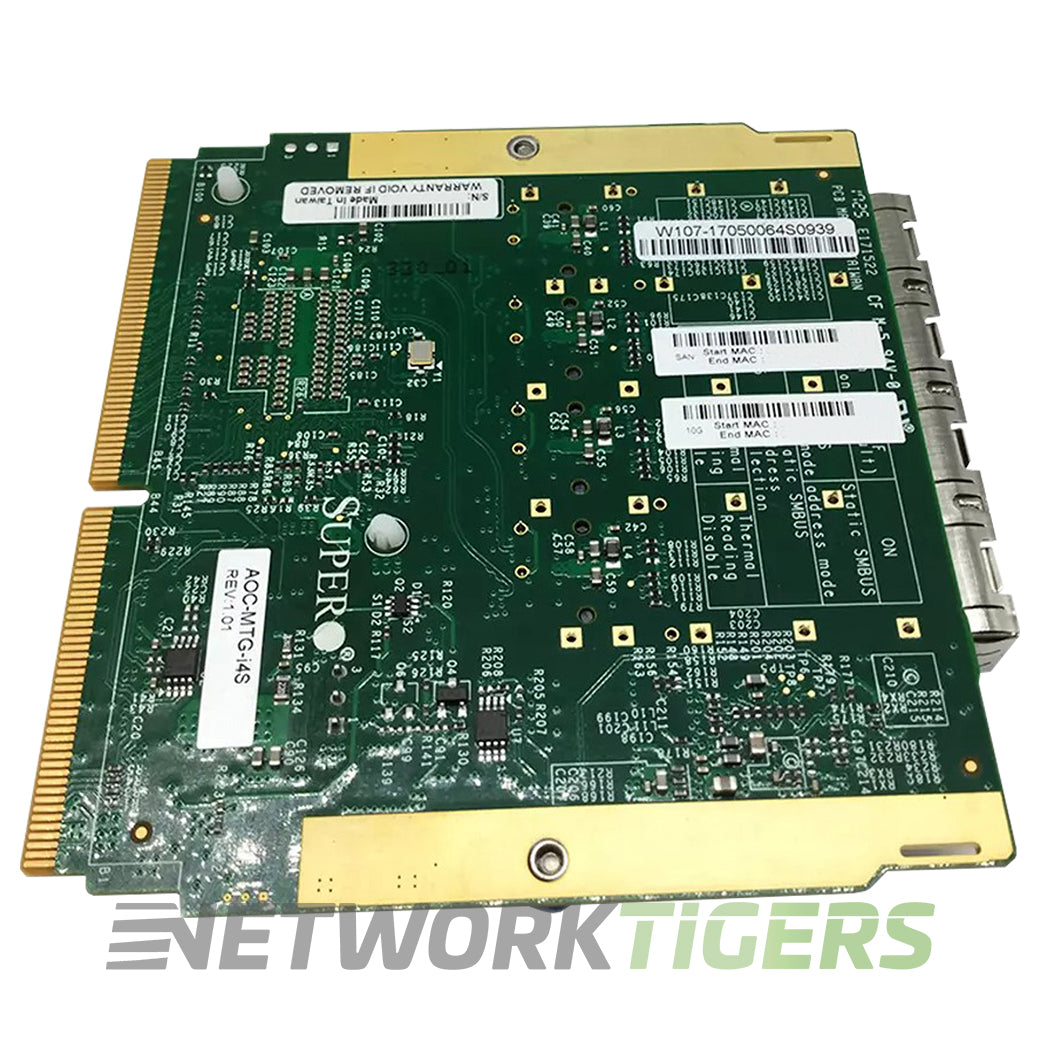 SuperMicro AOC-MTG-i4S 4x 10 Gigabit SFP+ Server Add On Card (Super I/O)