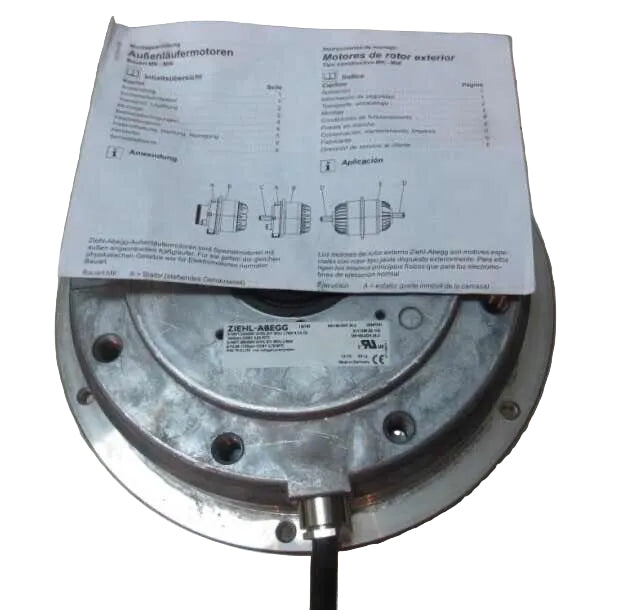 ZIEHL-ABEGG MK165-4DK.24.U Industrial Centrifugal Fan 230/400V 2.9kW 1670RPM for Atlas Air Compressors