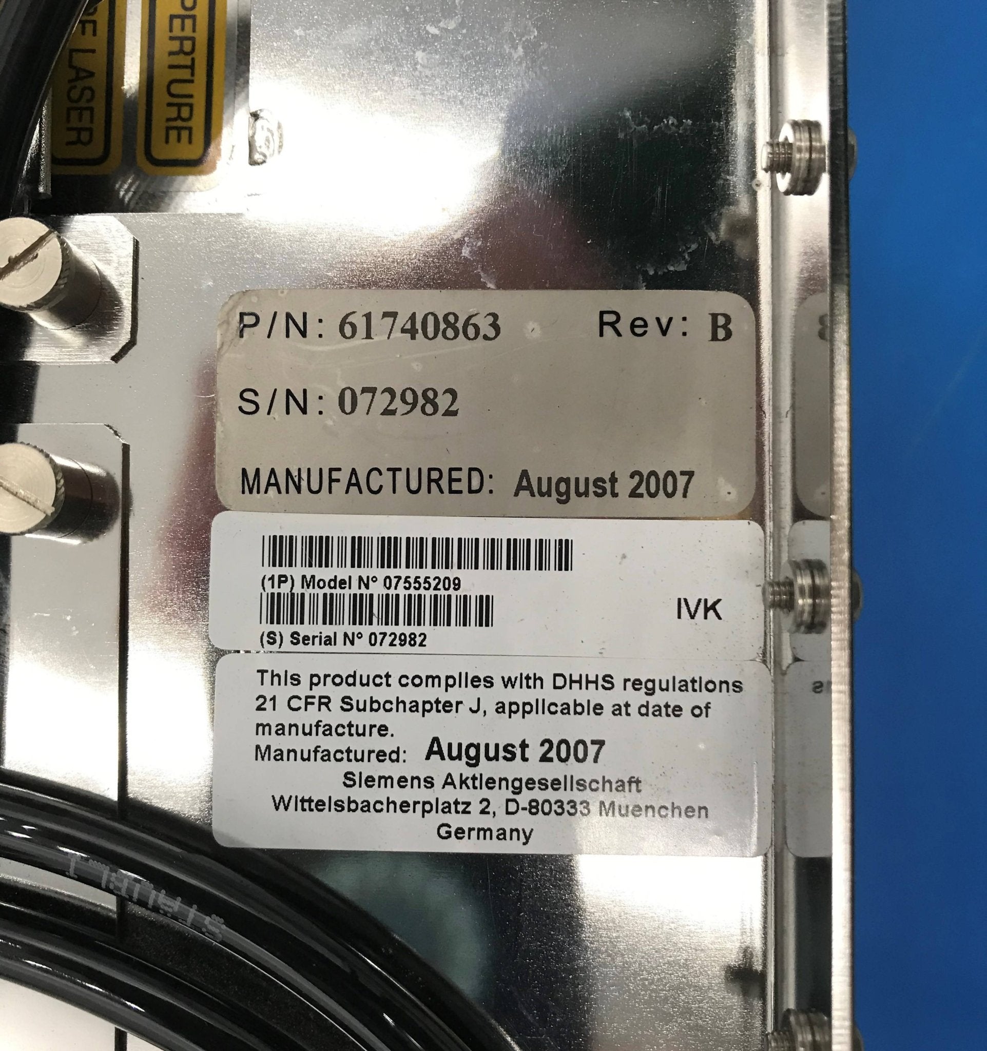 TRiXELL THALES Pixium 4700 Detector (07555209/61740863) Siemens