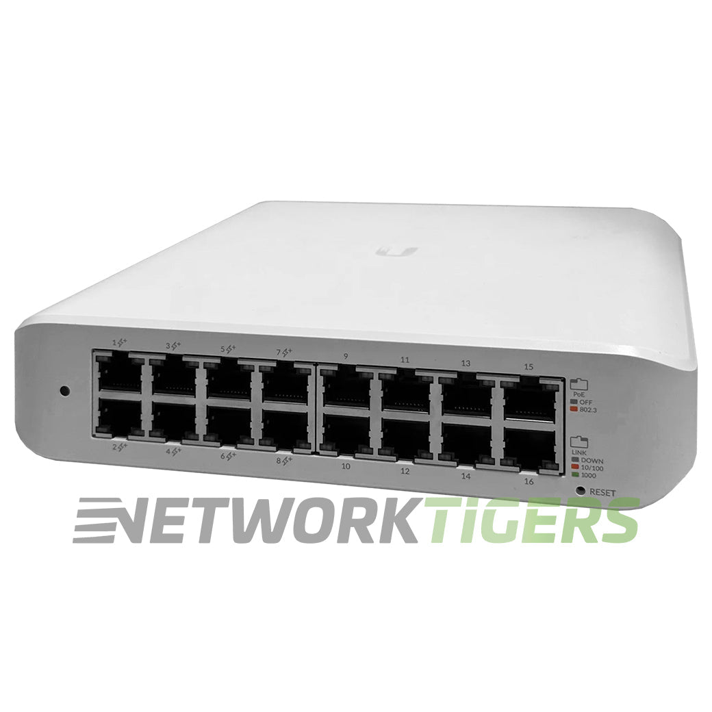 NEW Ubiquiti USW-Lite-16-POE UniFi 16x 1GB RJ45 (8x PoE+) Switch