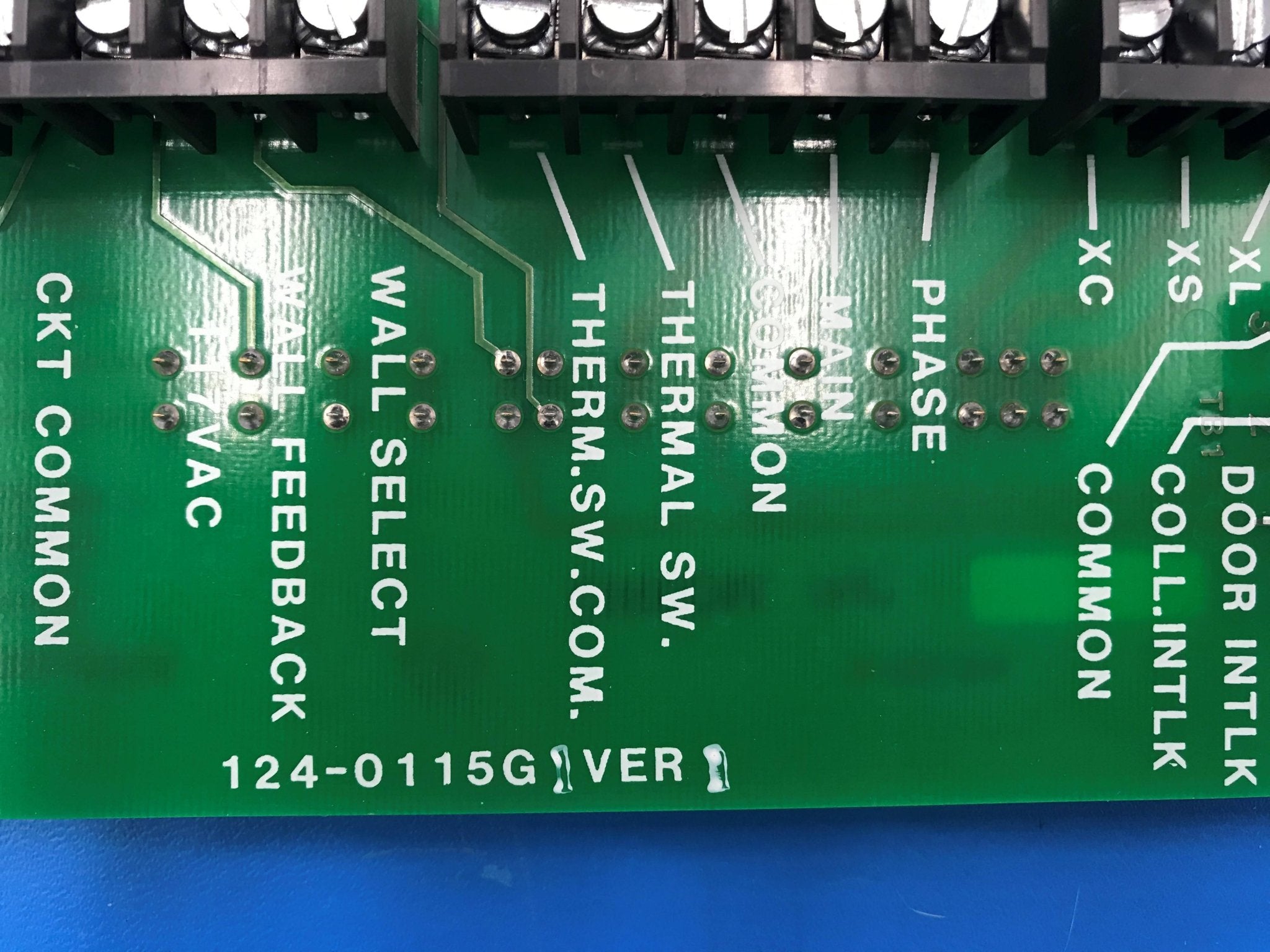 Wiring Contact Board (124-0115 G1 Ver 1) GENDEX