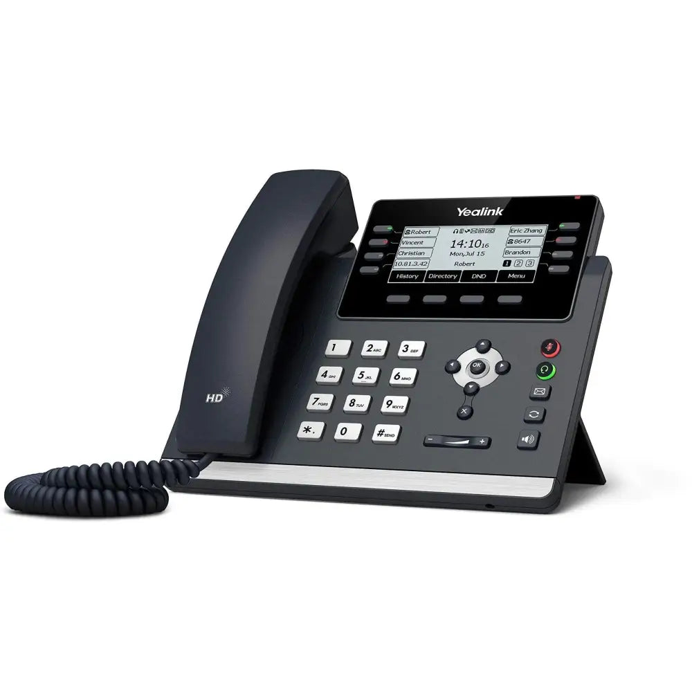 Yealink SIP-T43U 12-Line Gigabit IP Phone 1301202 Dual USB PoE - New