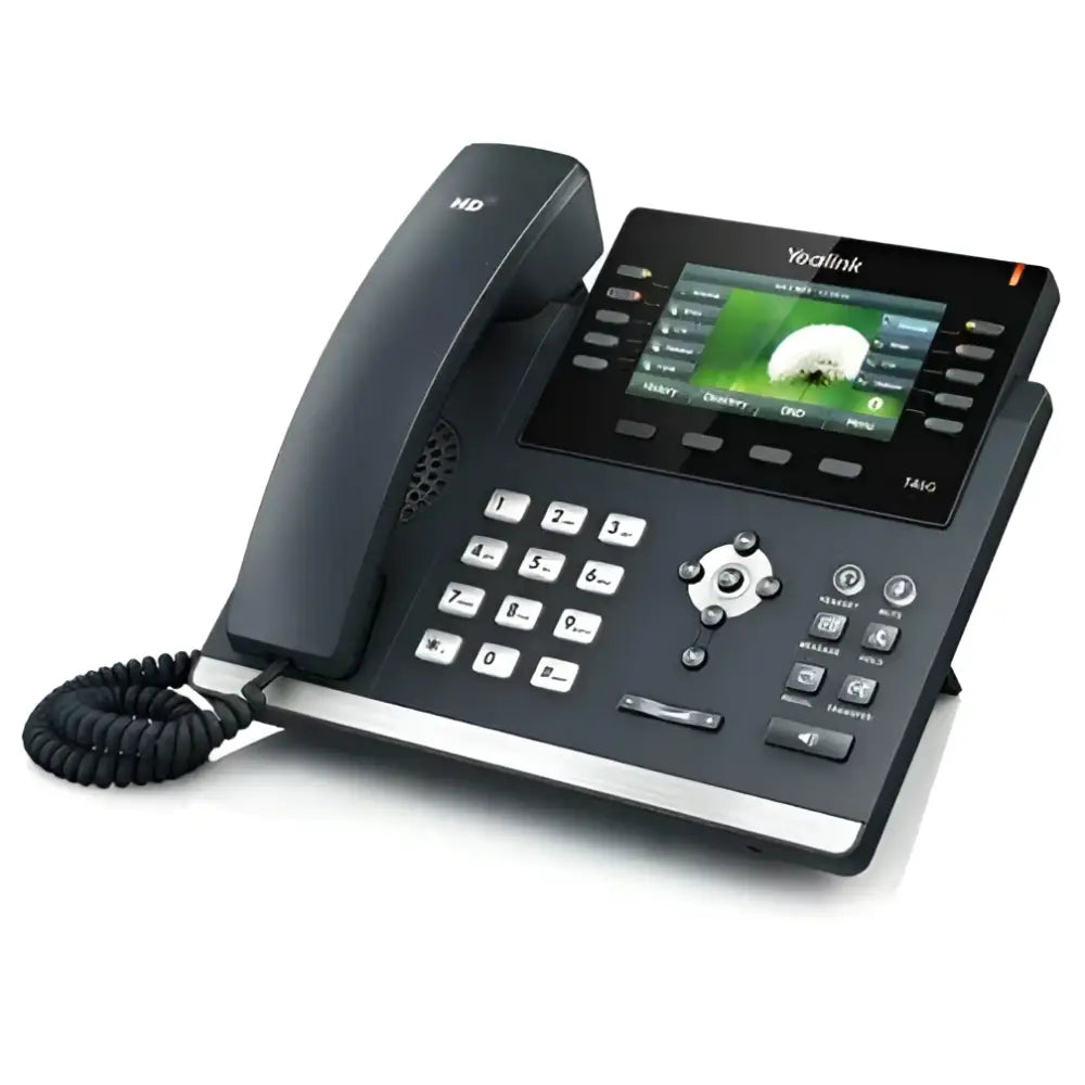 Yealink SIP-T46G Gigabit IP Phone | 16 SIP Accounts, HD Voice, Color Display, PoE (SIP-T46G) - Refurbished