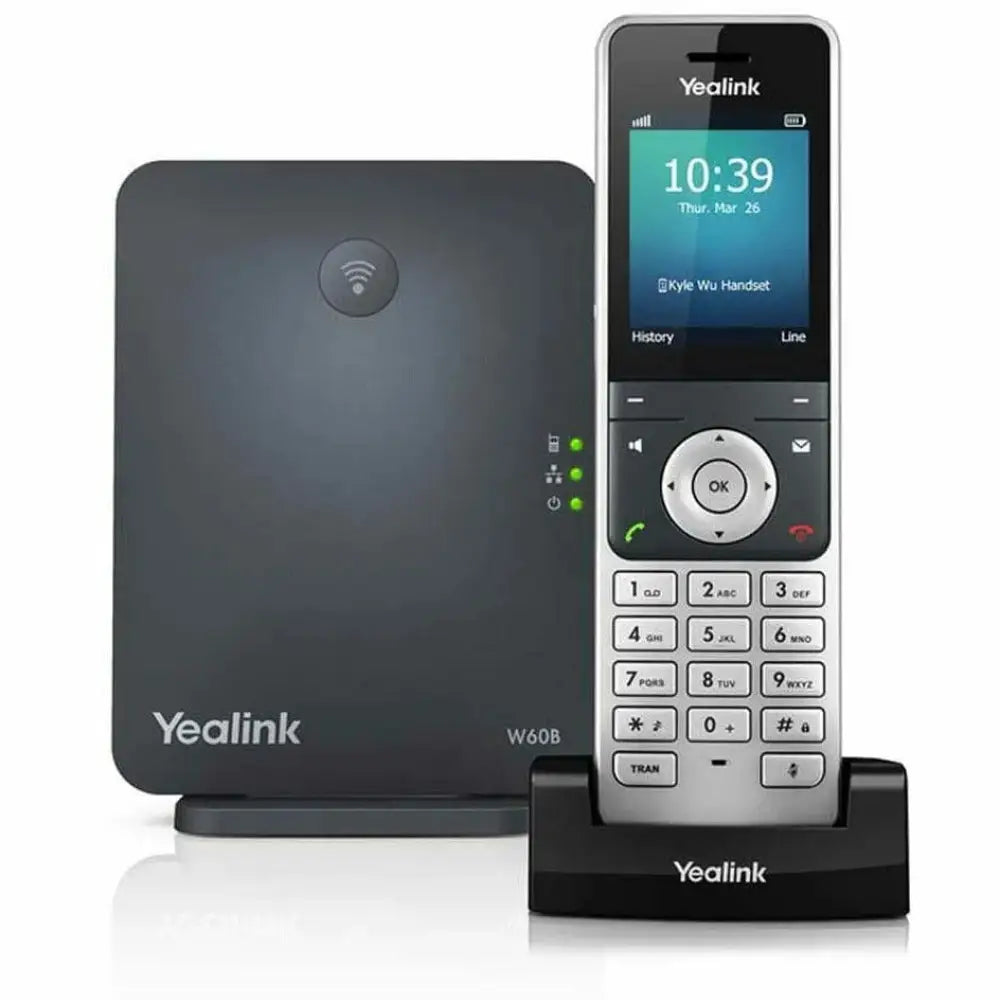 Yealink W56P Cordless DECT IP Phone Bundle with W60B Base Station (YEA-W56P) - New