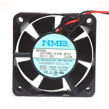 Carregar imagem no visualizador da galeria, 1pc NMB DC Fan 2410ML-04W-B40 6x6x2.5cm 12V 0.22A 4550rpm 19.4cfm 31dBA Cooler-FoxTI
