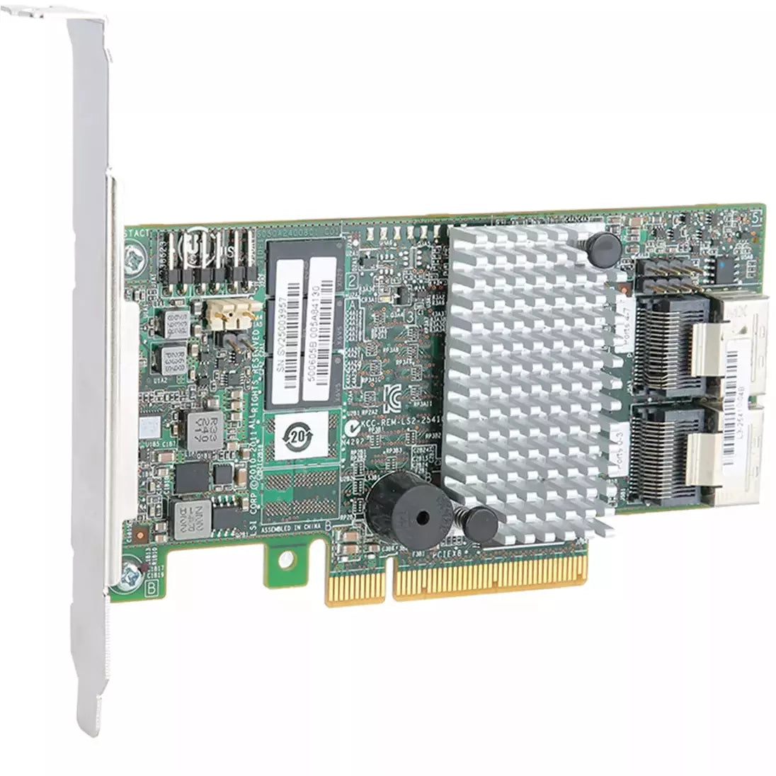 Controladora RAID LSI00202 Megaraid SAS 9260-8i + cables SFF-8087 a (4) SATA de 7 pines