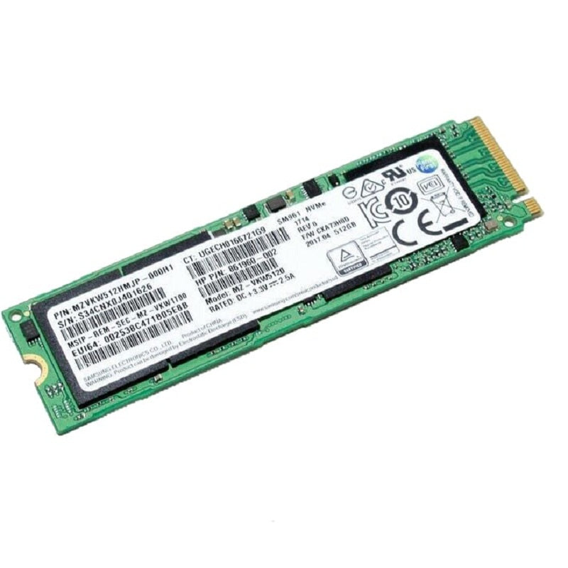 SSD MZVLW512HMJP-000H1 de 512 GB MLC PCIE GEN3 X4 NVME M.2 2280 PM961
