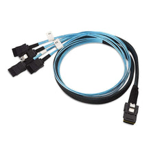Carregar imagem no visualizador da galeria, Cabo Internal Mini SAS to SATA Cable (SFF-8087 to SATA Forward Breakout) 3.3 Feet-FoxTI
