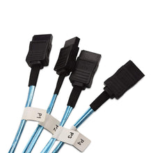 Carregar imagem no visualizador da galeria, Cabo Internal Mini SAS to SATA Cable (SFF-8087 to SATA Forward Breakout) 3.3 Feet-FoxTI
