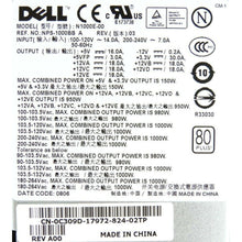 Carregar imagem no visualizador da galeria, DELL NPS-1000BB A POWER SUPPLY 1000WATT 0C309D-FoxTI
