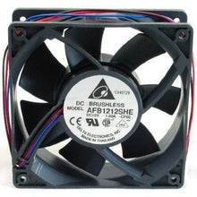 Carregar imagem no visualizador da galeria, Delta AFB1212SHE-CF00 120 x 120 x 38mm Cooling Fan, 190.48 CFM, 55.5 dBA, 4100 RPM, 1.6A, 3 pin Tach-FoxTI
