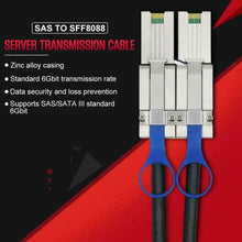 Carregar imagem no visualizador da galeria, External Multila Mini SAS SFF-8088 to SFF-8088 Cable Mini SAS 26P 3FT 1M 713243025142-FoxTI
