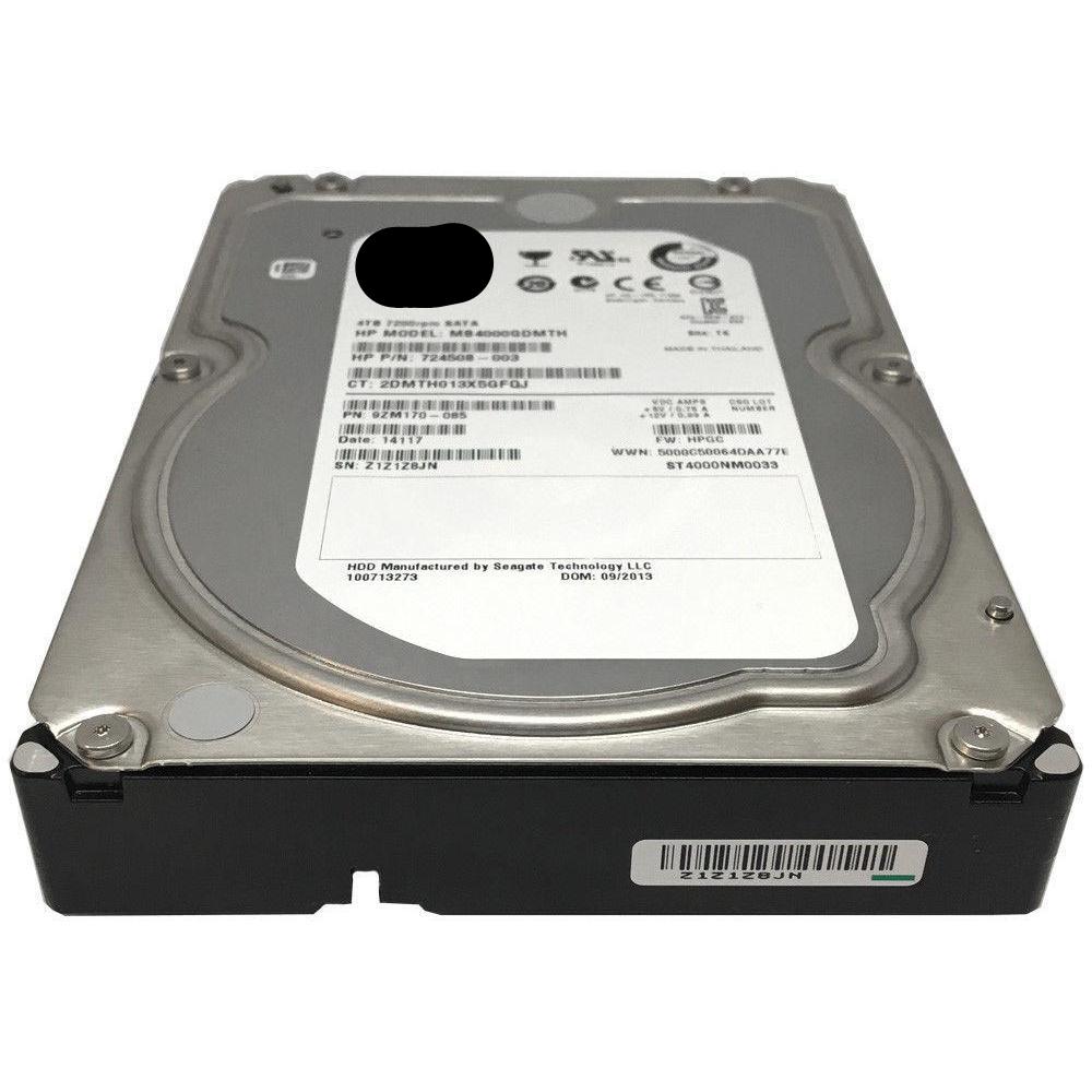 HP/Seagate ST4000NM0033 (MB4000GDMTH) 4TB 7200RPM SATA 6Gb/s 3.5" Hard Drive 763649030004-FoxTI