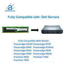 Carregar imagem no visualizador da galeria, Memoria 16GB (1x16GB) Server Memory Upgrade Compatible Dell Poweredge, Precision &amp; HP Proliant Servers Samsung Original DDR4 2666MHZ PC4-21300 ECC Registered Chip 2Rx4 CL19 1.2v DRAM RAM-FoxTI
