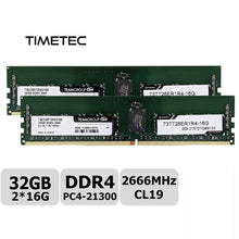 Carregar imagem no visualizador da galeria, Memoria 32GB DDR4 2666MHz PC4-21300 Registered ECC 1.2V CL19 2Rx4 Dual Rank 288 Pin RDIMM Server Memory Ram Module Upgrade (32GB)-FoxTI
