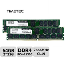 Carregar imagem no visualizador da galeria, Memoria 32GB DDR4 2666MHz PC4-21300 Registered ECC 1.2V CL19 2Rx4 Dual Rank 288 Pin RDIMM Server Memory Ram Module Upgrade (32GB)-FoxTI
