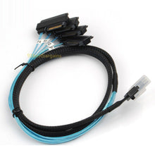 Carregar imagem no visualizador da galeria, Mini SAS 36P SFF-8087 to 4 SFF-8482 Connectors With SATA Power Cable 1M US SHIP 813501730341-FoxTI
