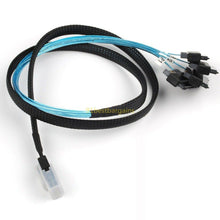 Carregar imagem no visualizador da galeria, Mini SAS 36P SFF-8087 to 4 SFF-8482 Connectors With SATA Power Cable 1M US SHIP 813501730341-FoxTI

