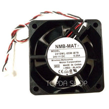 Carregar imagem no visualizador da galeria, NMB 2410ML-05W-B79 Inverter cooling fan DC24V 0.25A 4.56W 60*60*25MM 3pin 819599205297-FoxTI
